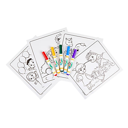 Crayola Color Wonder Coloring Pad Markers Cocomelon Pack Of 2 Sets