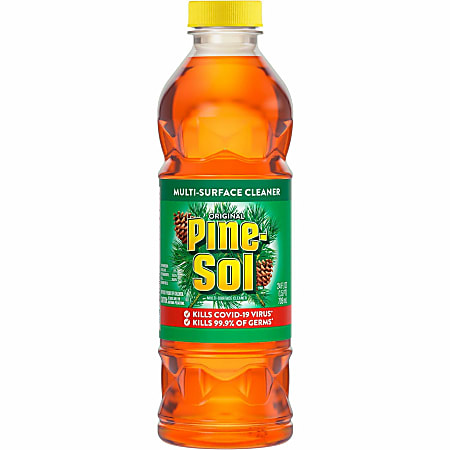 Pine-Sol All Purpose Multi-Surface Cleaner - Concentrate - 24 fl oz (0.8 quart) - Original Pine Scent - 816 / Pallet - Amber