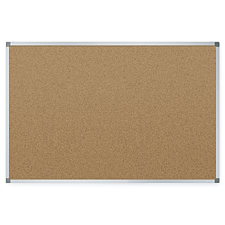 Quartet® Basic Cork Bulletin Board, 48" x 36",