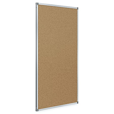 Quartet Basic Cork Bulletin Board 48 x 36 Aluminum Frame With Silver Finish  - Office Depot