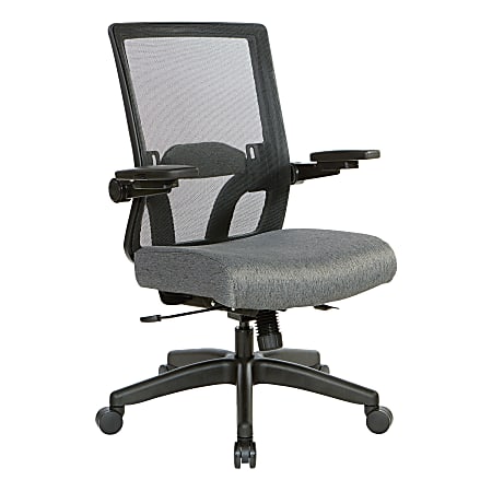 Office Star™ Space Seating 867 Series Ergonomic Mesh Mid-Back Manager's Chair, Black