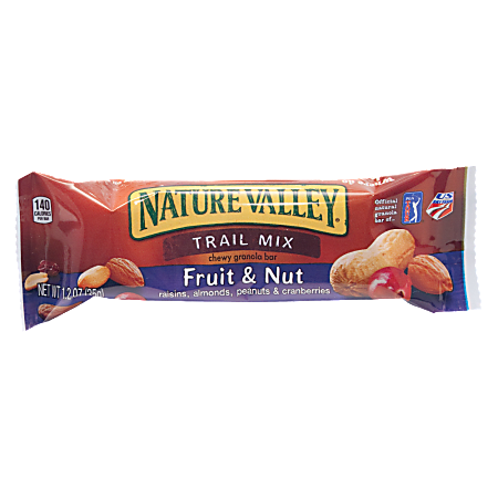 Nature Valley® Granola Bars, Chewy Trail Mix, 1.2 Oz, Box Of 16