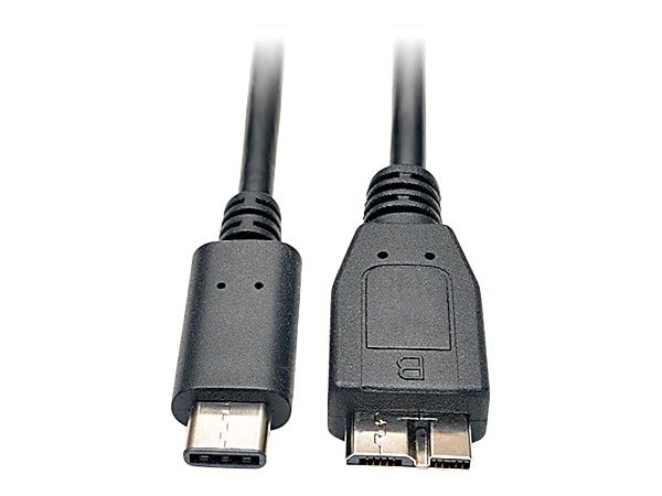 Eaton Tripp Lite Series USB-C to USB Micro-B Cable (M/M) - USB 3.2, Gen 1 (5 Gbps), Thunderbolt 3 Compatible, 3 ft. (0.91 m) - U426003