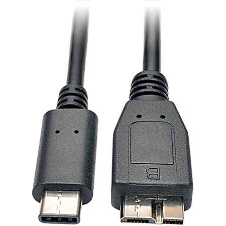 Eaton Tripp Lite Series USB-C to USB Micro-B Cable (M/M) - USB 3.2, Gen 1 (5 Gbps), Thunderbolt 3 Compatible, 3 ft. (0.91 m) - U426003