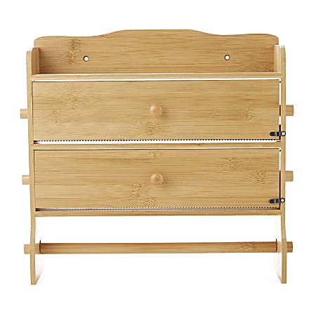 Mind Reader Wall-Mounted Paper Towel Holder, 14-1/2"H x 14-3/4"W x 3-1/4"D