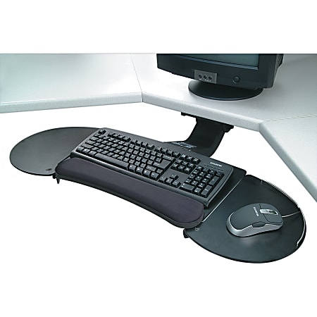 Kensington® Fully Articulating Underdesk Keyboard Drawer, Black