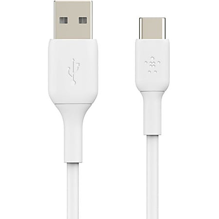 Belkin BoostCharge USB-A To USB-C PVC Cable (2M/6.6ft), White