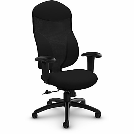 Global Tye High Back Fabric Tilter Chair 45 12 H x 25 W x 26 D