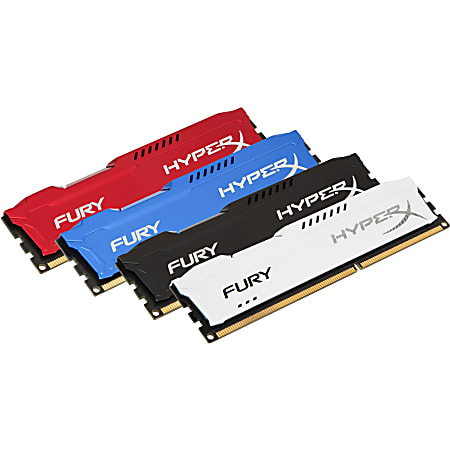 Kingston HyperX Fury 8GB DDR3 SDRAM Memory Module - For Desktop PC - 8 GB (2 x 4 GB) - DDR3-1333/PC3-10666 DDR3 SDRAM - 1333 MHz - CL9 - 1.50 V - Non-ECC - Unbuffered - 240-pin - DIMM