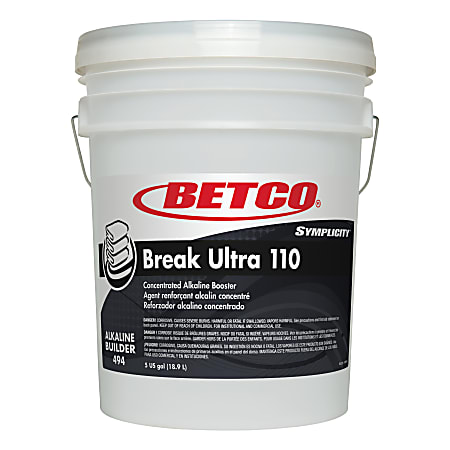 Betco® Symplicity™ Break Ultra 110 Alkaline Booster, 8 Gallon Bottle