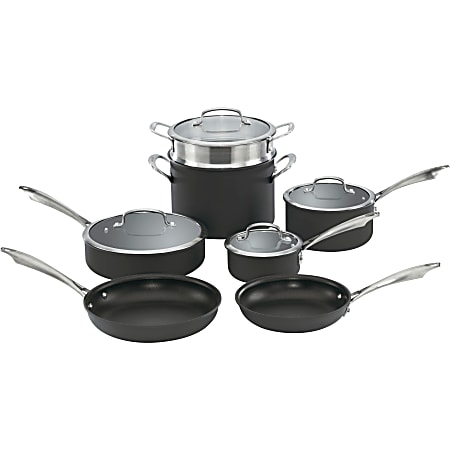 Cuisinart 76I-11 11 Piece Chef's Classic Pro Cookware Set in Stainless  Steel