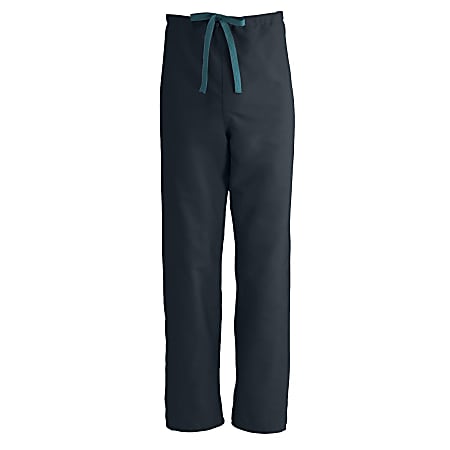 Medline ComfortEase™ Unisex Reversible Drawstring Pants, Large, Black