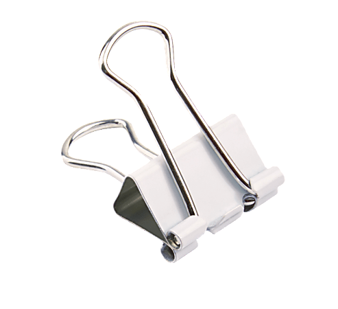 Small white binder clips online