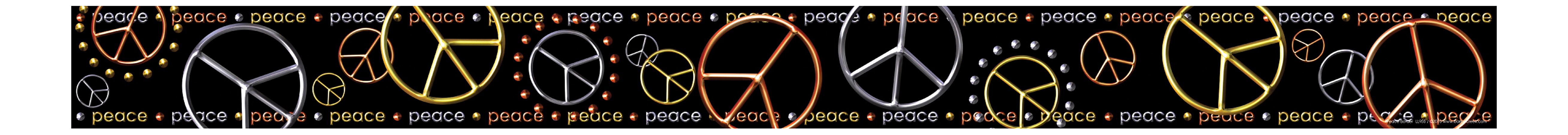 Barker Creek Straight-Trim Border Sets, 3" x 35", Peace, Pre-K To College, Pack Of 36