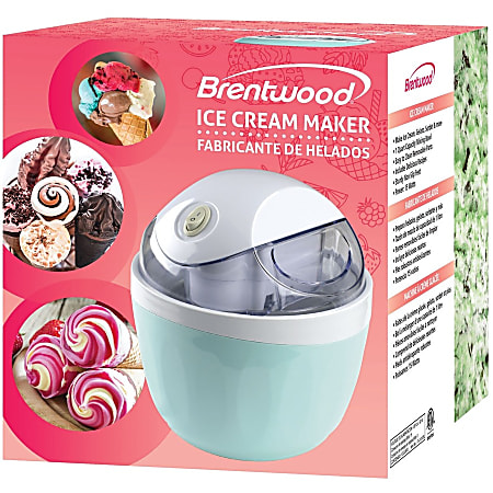 Brentwood Just For Fun 1 Quart Ice Cream And Sorbet Maker Blue - Office  Depot