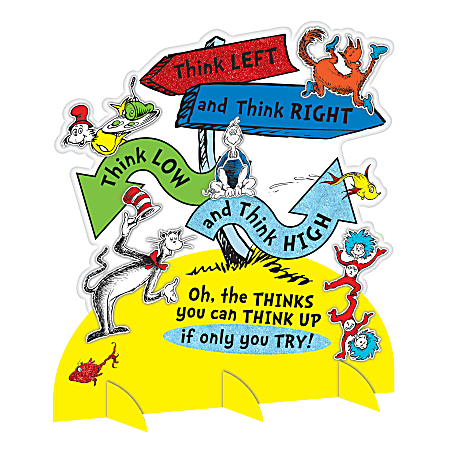 Amscan Dr. Seuss Directional Sign Table Decorations, 13-3/4