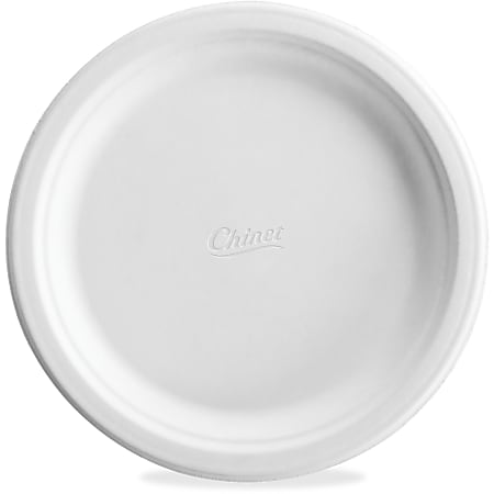 Chinet Dinner Plates 8 34 Classic White Pack Of 500 Office Depot