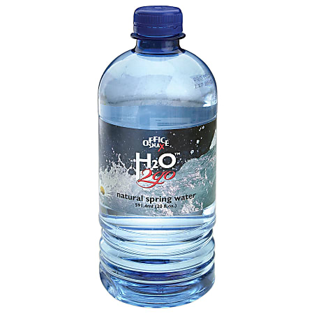 Office Snax® H2O™2go Natural Spring Water, 20 Oz, Case of 24 bottles