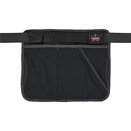 Ergodyne 5715 Cleaning Apron Pouch, 13-1/2”H x 11”W x 2”D, Black