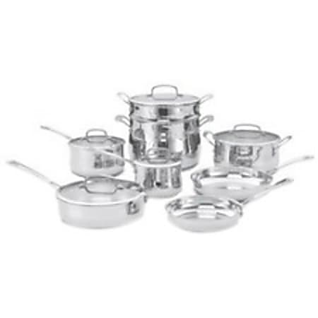 Cuisinart 44-13 Cookware Set - 1.5 quart Saucepan, 2.5 quart Saucepan, 3 quart Saucepan, 8 quart Stockpot, 4 quart Dutch Oven