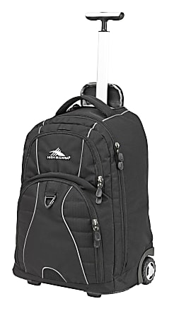 HIGH SIERRA® Freewheel Rolling Backpack With 15" Laptop Pocket, Black