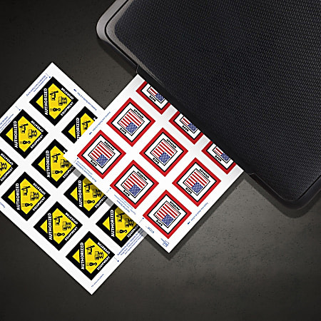 Avery Waterproof Vinyl Stickers, 2" x 2" , Laser, 60ct (61538) - Square Shape - 61538