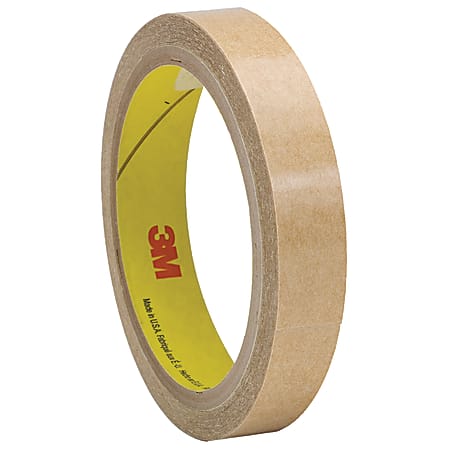 3M™ 927 Adhesive Transfer Tape Hand Rolls, 3" Core, 0.5" x 60 Yd., Clear, Case Of 72