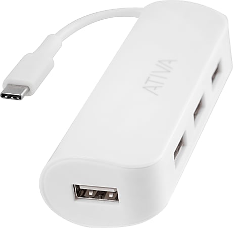 Ativa USB Type C To Ethernet Adapter Cable 4.7 White 41510 - Office Depot