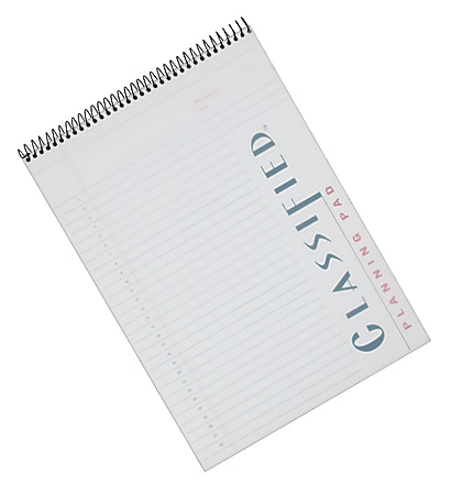 Classified C "B" Planning Pad, 8 1/4" x 11 3/4", 140 Pages (70 Sheets), Frosty Clear