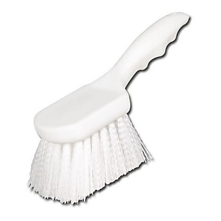 Winco Plastic Pot Scrub Brush, 8", White