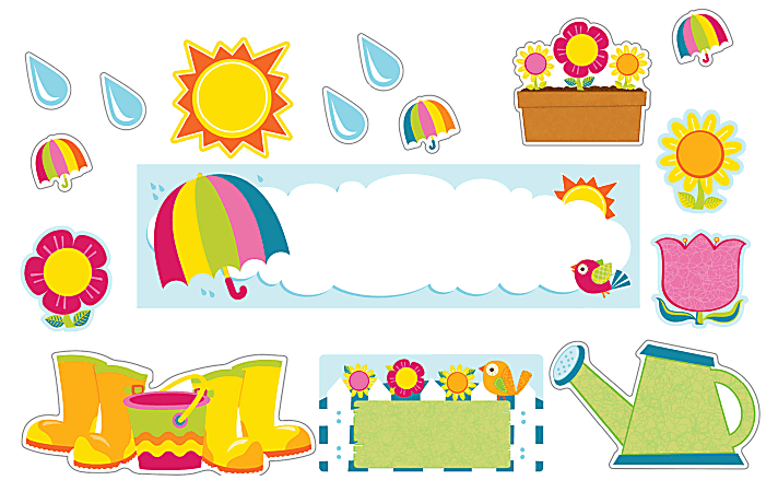 Carson-Dellosa Spring Mini Bulletin Board Set, Multicolor, Grades K-5