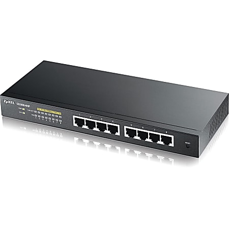 ZyXEL GS1900-8HP Fanless 8-Port GbE 70w PoE+ L2 Web Managed Switch