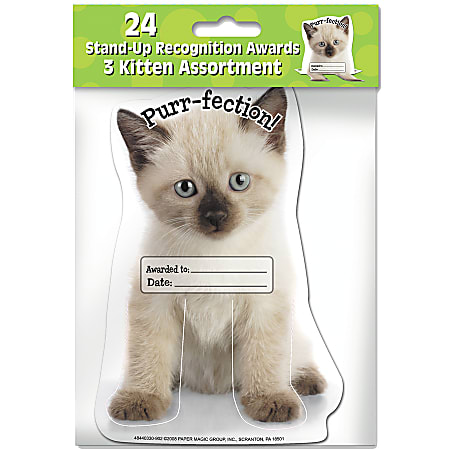 Eureka Recognition Awards, Cats, Pack Of 24