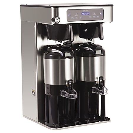 Bunn ICB Infusion Series Programmable Coffee Brewer, Dual Design, Tall Profile, Black/Silver