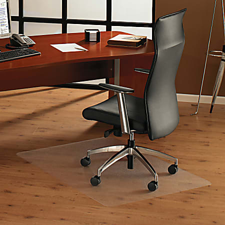 Floortex ClearTex Ultimat Chair Mat For Hard Floors, Rectangular, 53"W x 48"D, Clear