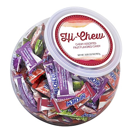 Cyber Sweetz Hi-Chew Candy Bowl, 2 Lb, Assorted Flavors