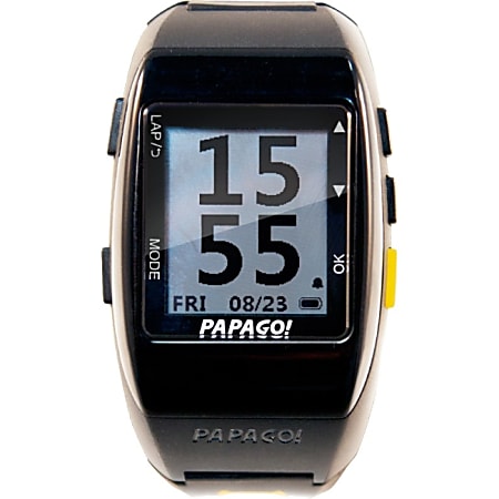PAPAGO! GoWatch 770 GPS Multi-Sports Watch - Yellow Belt