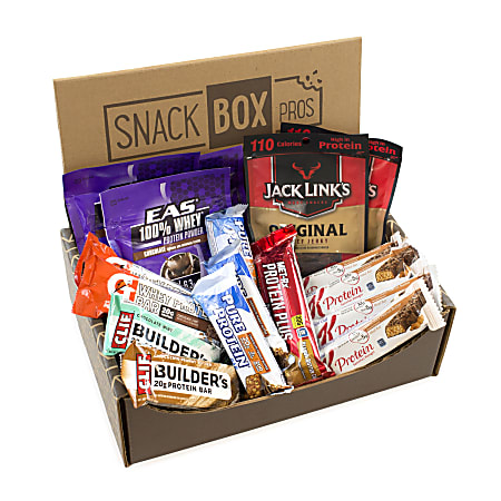 Snack Box Pros Power Protein Sampler Snack Box, 3 Lb