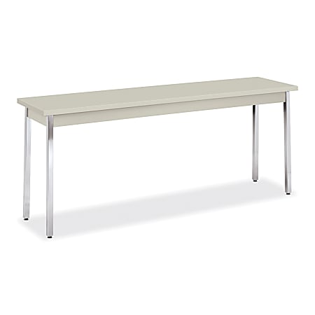HON® Utility Table, 72" x 18" x 29", Light Gray