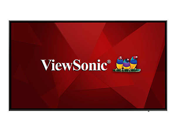 ViewSonic CDE6520-W - 65" Diagonal Class LED-backlit LCD display - digital signage - 4K UHD (2160p) 3840 x 2160 - direct-lit LED