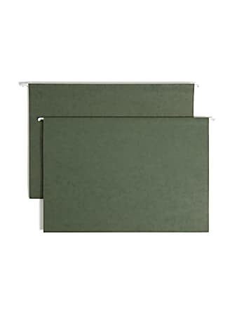 Smead® Hanging Box-Bottom File Folders, 2" Expansion, Legal Size, Standard Green, Box Of 25 Folders