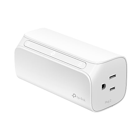 TP-Link Kasa 2-Outlet Smart Wi-Fi Plug, White, HS107