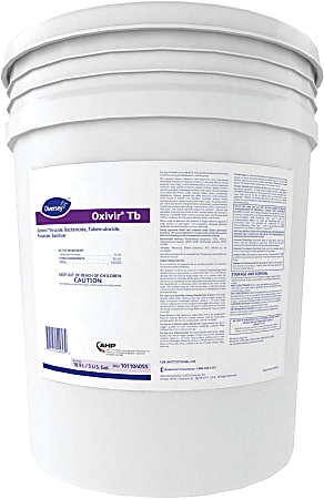 Diversey Oxivir TB Ready to Use Disinfectant Cleaner, Cherry Almond Scent, 5-Gallon Pail