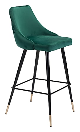 Zuo Modern Piccolo Bar Chair, Green