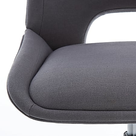 Elle D cor Laissy Low Back Task Chair Gray