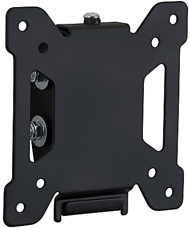 Mount-It! Tilting TV Wall Mount For Screens 13 - 27", 4-3/4”H x 4-3/4”W x 1-7/16”D, Black