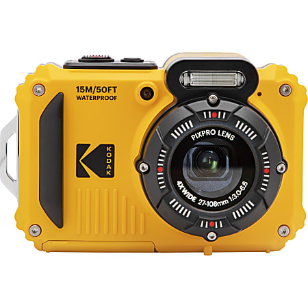 Kodak PIXPRO WPZ2 16.4 Megapixel Compact Camera, Yellow, WPZ2