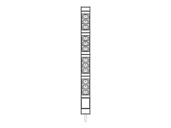 Knurr DI-STRIP Basic 12-Outlets PDU