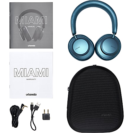 Urbanista Headset - Wireless - Bluetooth/RF - 32 Ohm - 20 Hz - 20 kHz - Over-the-ear - Ear-cup - Noise Canceling - Teal Green