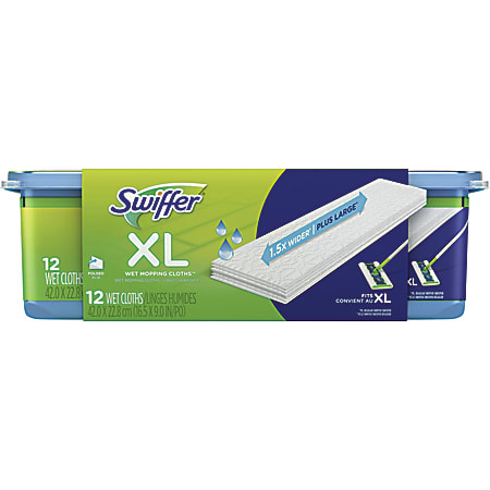 Swiffer Sweeper XL Wet Mopping Pads White Pack Of 12 Pads - Office